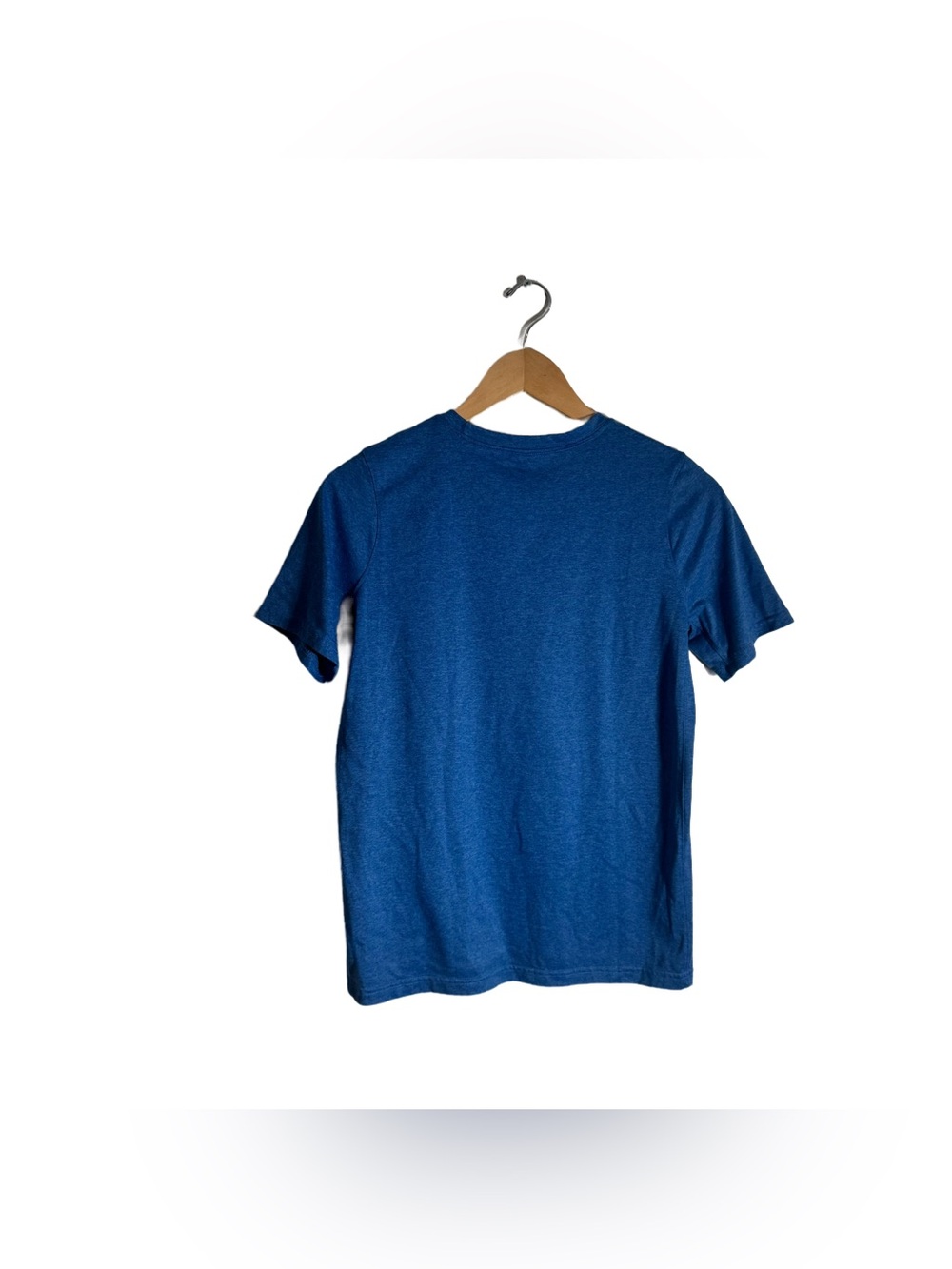 Nike Youth T-Shirt Size XL Swoosh Logo Just Do It Blue Crewneck Tee Athletic - Picture 3 of 5